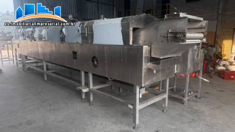 L�nea de producci�n continua de acero inoxidable para patatas fritas y patatas fritas finas, MCI de 400 a 500 kg por hora.